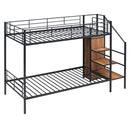 Bunk Bed With Lateral Storage Ladder And Wardrobe by HouseOfZazla