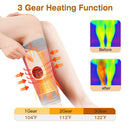 Electric Leg Calf Arm Massager Portable Cordless Rechargeable Air Leg Compression Massage Adjustable Wrap with 3 Modes Intensities Heating Function Pa