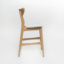 Retro Modern Counter Height Chair Set With Cushioned Seats