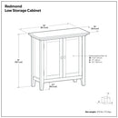 Redmond - Low Storage Cabinet - Brunette Brown