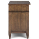 Carlton - Bedside Table - Rustic Natural Aged Brown by HouseOfZazla