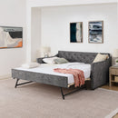 Daybed With Pop Up Trundle And USB Charging Armrest by HouseOfZazla