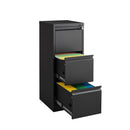 Durable Metal 3 Drawer File Cabinet With Lock For Office Storage