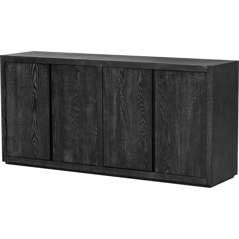 Distinctive Features of a Four-Door Cabinet Sideboard with Ash Veneer suitable for Hallway, Entryway, Living Room