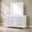 Abigale - 6 Drawer Dresser With LED (Includes Dresser Only, Mirror Not Included) - White by HouseOfZazla