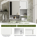 Modern Wall Mounted Bathroom Medicine Cabinet, Bathroom Wall Storage Cabinet With Mirror by HouseOfZazla