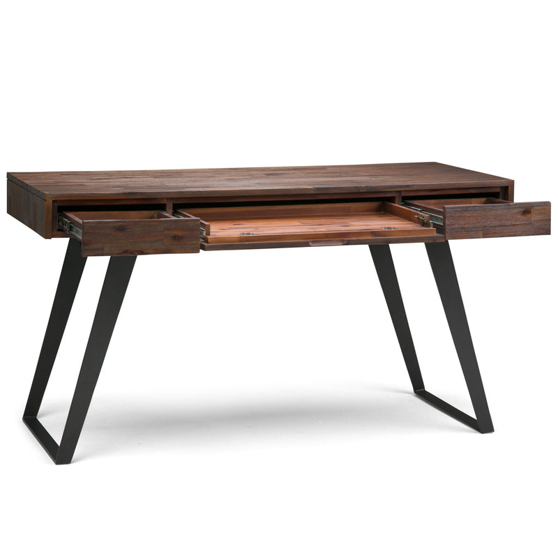 Lowry - Desk - Distressed Charcoal Brown, photo 7 of 11