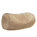 Jasper - Traditional Cylindrical Suede Bean Bag by Unique Piece Furniture