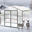 Gain Height Windproof Aluminum Greenhouse with Raised Base by HouseOfZazla
