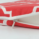 Outdoor Chair Cushions with Straps - Set of 4, Plaid Red by HouseOfZazla