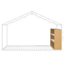 Bed House Frame With Shelves And Lights by Unique Piece Furniture