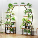 9 Tiered Indoor Plant Stand With 5 Adjustable Grow Lights by HouseOfZazla