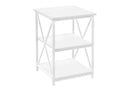 3 Tier Accent Table Side Marble Look Contemporary & Modern by HouseOfZazla