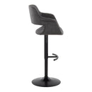 Vintage Flair - Mid Century Modern Adjustable Barstool With Swivel & Rounded T Footrest (Set of 2) by HouseOfZazla