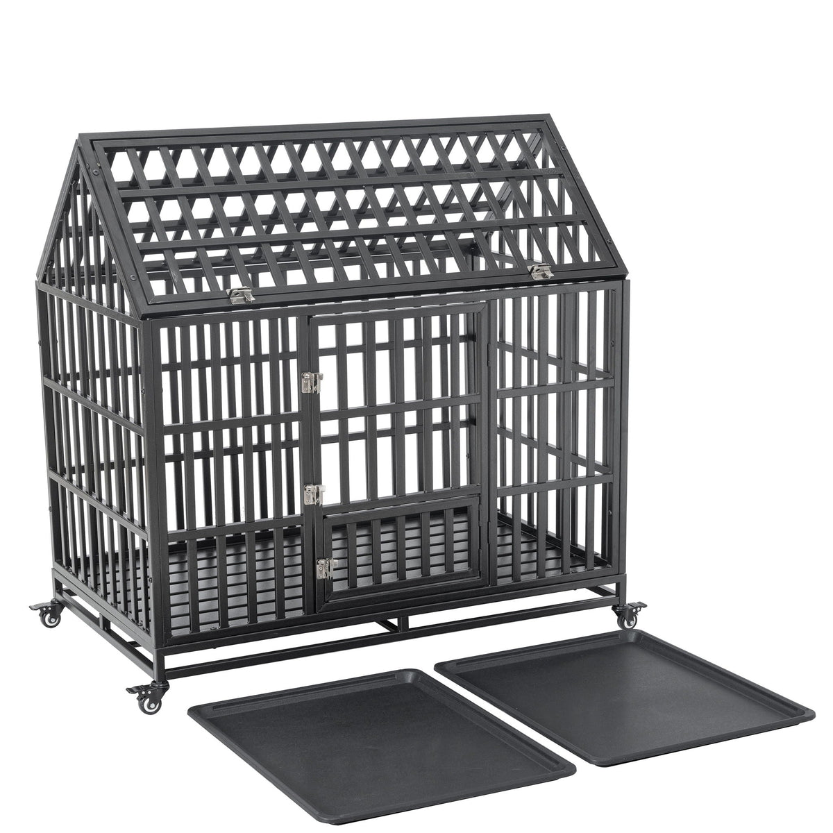 Heavy Duty Dog Crate Lockable Wheels, photo 25 of 40