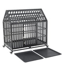 Heavy Duty Dog Crate Lockable Wheels