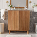 Traditional Bathroom Vanity With Ceramic Sink by HouseOfZazla