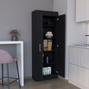 Clinton - Pantry Cabinet Kitchen Storage - Black