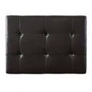 Chatham Ottoman With Drawer Leather Storage Solution - Dark Coffee by HouseOfZazla
