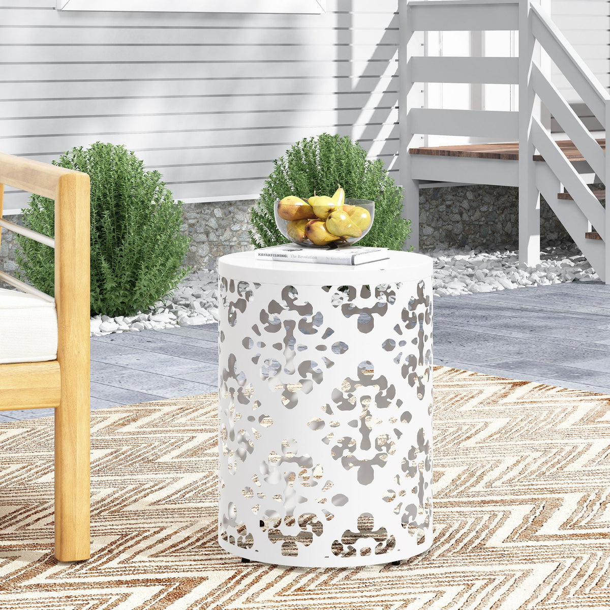Outdoor Metal Modern Design End Table, photo 33 of 40