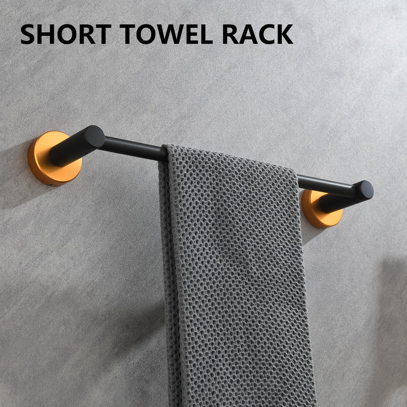 6 Piece Bathroom Towel Rack Set Wall Mount