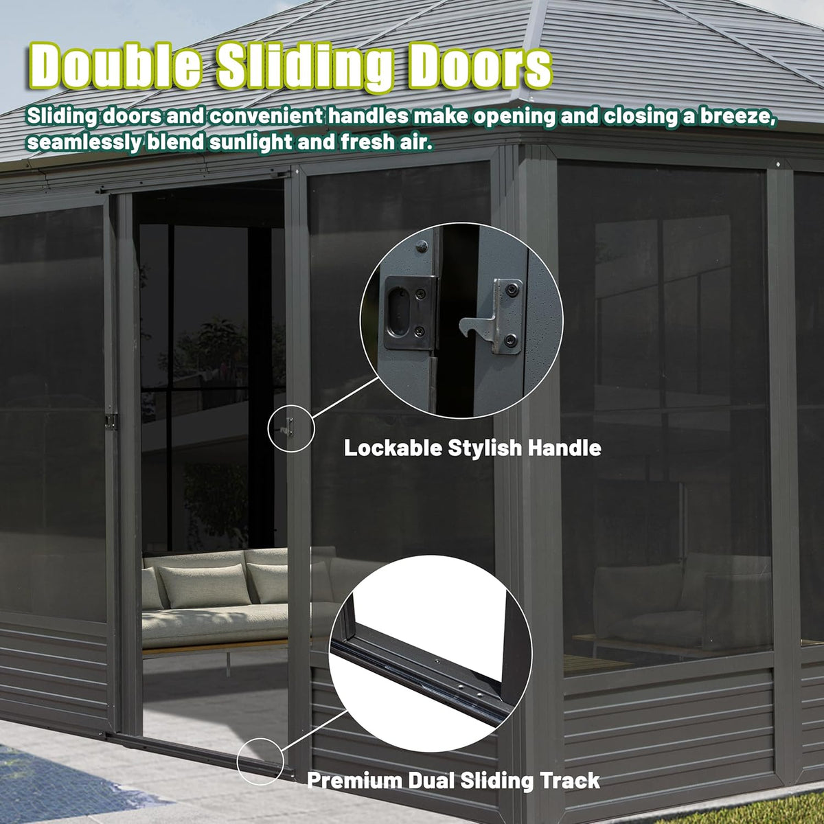 11.2x14.6FT Aluminum Hardtop Gazebo, photo 6 of 8