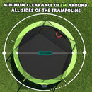 14FT Sports Fitness Trampoline with Enclosure Net by HouseOfZazla
