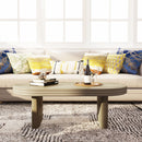 Oval Fluted Coffee Table - Natural by HouseOfZazla