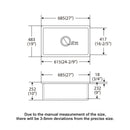 Undermount Single Bowl Ceramic Kitchen Sink, Dual Mount