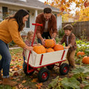 Wooden Children's Outdoor Stroller with Four-Wheel Design by HouseOfZazla