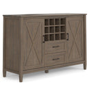 Ela - Sideboard With Wine Storage - Smoky Brown by Unique Piece Furniture