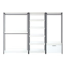 Fiona - Freestanding Walk-In Closet System, Extra Storage Space - White by HouseOfZazla