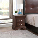 Louis Phillipe - Storage Nightstand - Cappuccino by Unique Piece Furniture