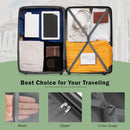 2 Piece Luggage Set With Bags Expanable Spinner Wheels ABS Lightweight Suitcase With Tsa Lock 20" / 24" by HouseOfZazla
