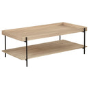 Grantham - 2 Piece Rectangular Coffee And End Table Set - Natural by HouseOfZazla