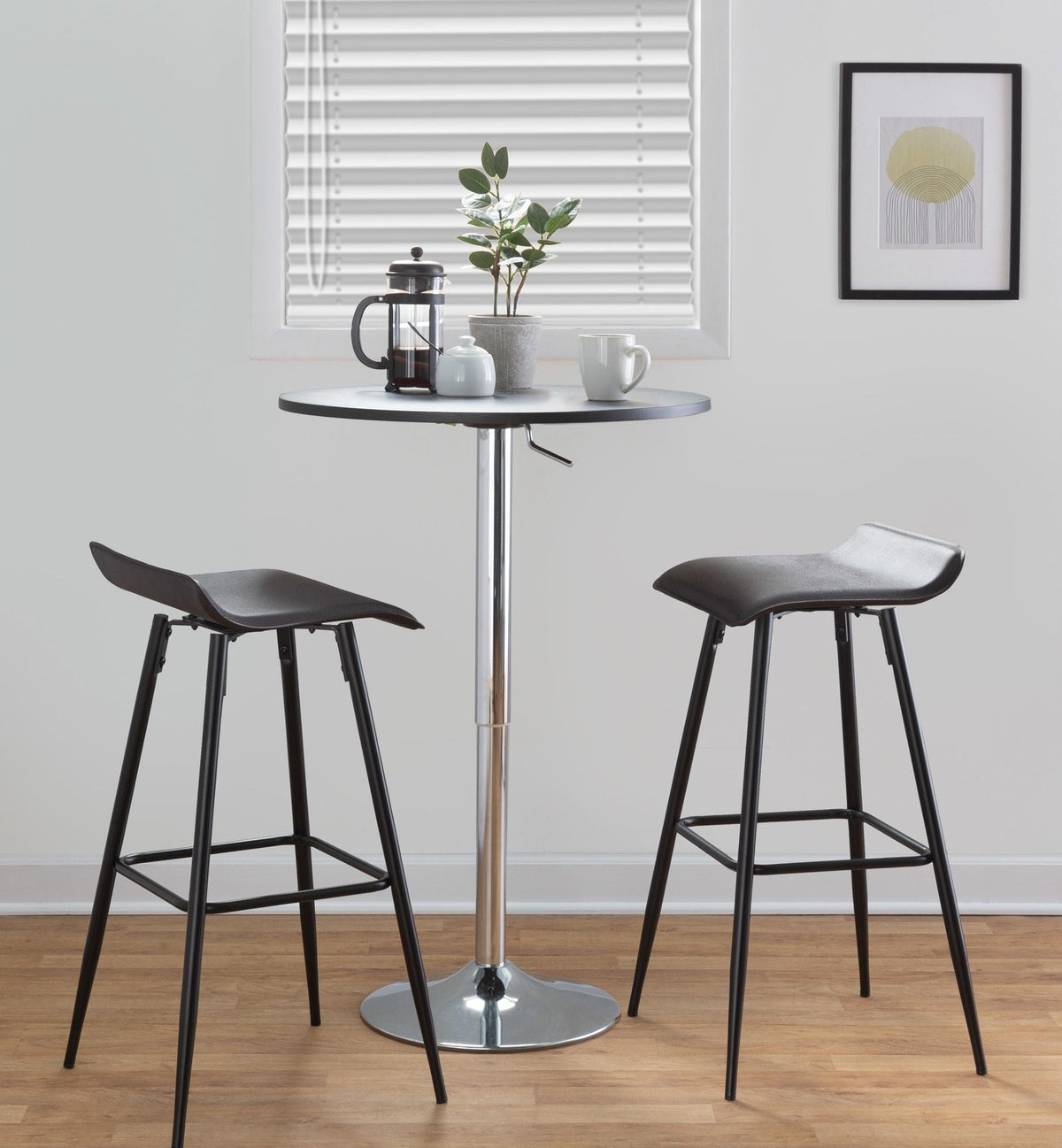 Ale - Contemporary Fixed-Height Bar Stool (Set of 2), photo 3 of 29