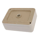 Modern European Style Ceramic Rectangular Vessel Bathroom Sink by HouseOfZazla