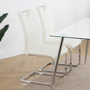 Modern Dining Chairs With Padded Seat And Metal Legs by HouseOfZazla