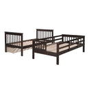 Stairway Bunk Bed With Storage And Guard Rail For Bedroom by Unique Piece Furniture