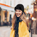 Unisex Knit Beanie Hat with Goggle Chunky Winter Warm Hat Skull Cap 4 Colors