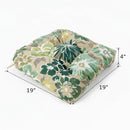 Outdoor Chair Cushions Set of 2, 19 x 19 x 4 Inch Tufted Seat Cushions by HouseOfZazla