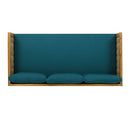 Claremont - 3 Seater Daybed Teak Acacia Wood Water Resistant Cushions