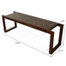 Christina - Bench - Cognac / Dark Brown / Tan by HouseOfZazla