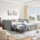 Gingham Daybed With USB Charging Port, Wave-Shaped Design by Unique Piece Furniture
