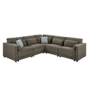 Rylie - Modular Sectional Sofa With Toss Pillows by Unique Piece Furniture