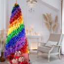 7.5ft Rainbow Spiral Christmas Tree