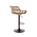 Modern Swivel Bar Stools Adjustable Counter Chairs With Footrest (Set of 2) by HouseOfZazla