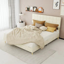 Modern Upholstered Bed Frame – Premium Holland Velvet Fabric by HouseOfZazla