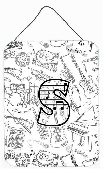 Letter S Musical Note Letters Wall or Door Hanging Prints CJ2007-SDS1216