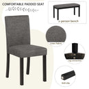 Modern Dining Table Set With Upholstered Chairs For Dining Room by Unique Piece Furniture